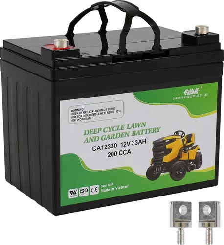 Miniatura 7 de Casil Batería de repuesto de 12 V 33 ah compatible con batería de tractor de césped Cub Cadet 320+ CCA, U1-35 para LT1040, LT1042, LT1045, LT1046