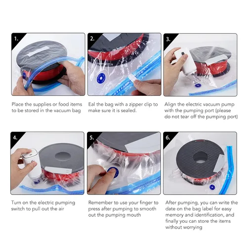 Miniatura 5 de Bomba de aire eléctrica Bomba de bolsa de vacío automática Bomba de compresión sellada al vacío Bomba de aire recargable USB para impresión 3D
