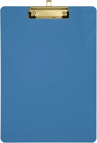 Miniatura 34 de Portapapeles acrílico azul claro tamaño A4 12.5 x 9 pulgadas con clip de perfil bajo para estudiantes, oficina, organizador de documentos, arte
