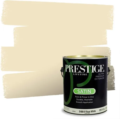 Miniatura 182 de PRESTIGE Paints Exterior Paint and Primer In One, 1-Gallon, Satin, Comparable Match of Benjamin Moore* Royal Linen* 931BM-PCM