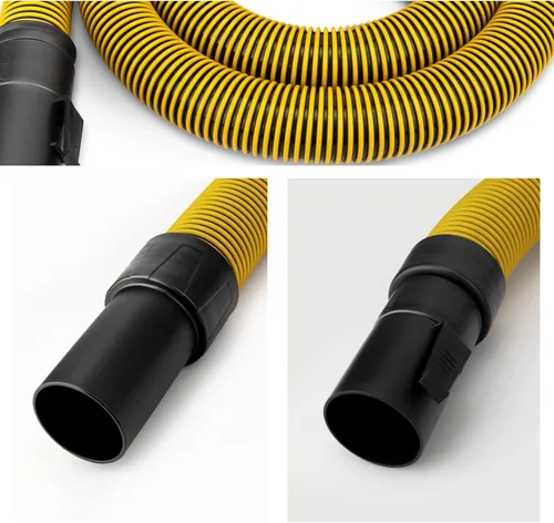 Miniatura 2 de DeWalt DXVA19-2500 Manguera de vacío ultra duradera para aspiradora de tienda, accesorios para aspiradora de tienda de 1-7/8", Amarillo
