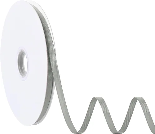 Miniatura 77 de Cinta blanca de grogrén de 1-1/2 pulgadas x 50 yardas para envolver regalos, muy adecuada para decoración de bodas, ramos, manualidades, costura