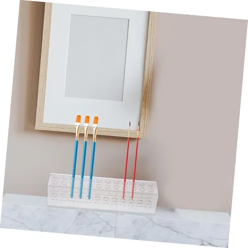 Miniatura 4 de Acrylic 24-Hole Makeup Pen Holder Storage Rack Cosmetic Display Case for Artists Detachable Organizer for Pens and Tools