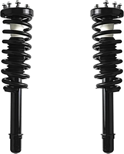 Miniatura 36 de Detroit Axle - 4WD 2 puntales delanteros para Nissan TITAN Pathfinder Armada INFINITI QX56 puntales completos con muelles helicoidales de reemplazo