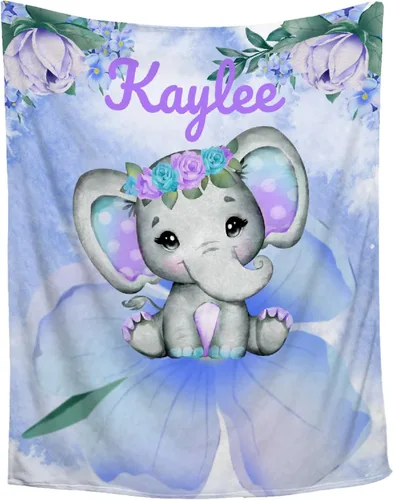 Miniatura 39 de Manta personalizada con nombre, manta personalizada para bebé, regalos conmemorativos para envolver cumpleaños de niños pequeños, mariposa