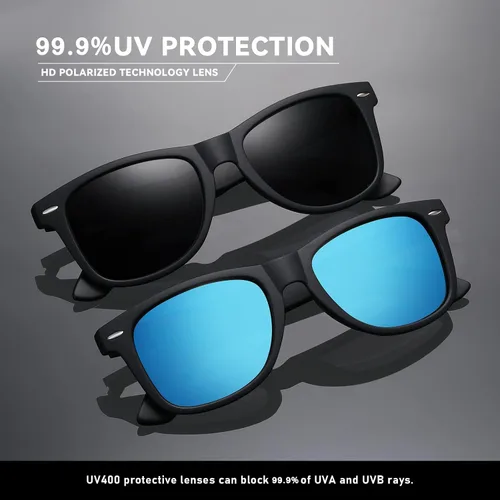 Miniatura 12 de Lentes de sol polarizados para mujer y hombre, lentes de sol a la moda, para conducir, pescar, bloqueo UV, protección UV400