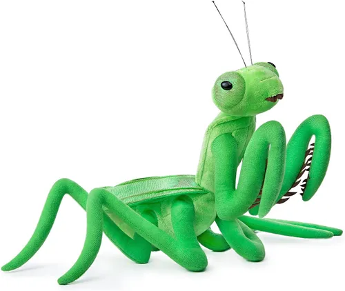 Miniatura 12 de Peluche grande de Mantis marrón – Animales de peluche realistas de mantis religiosa marrón de 15 pulgadas, juguetes de insectos de alas grandes