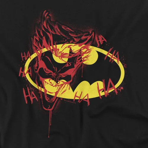 Miniatura 2 de Popfunk Camiseta clásica de Batman Logo Joker Graffiti