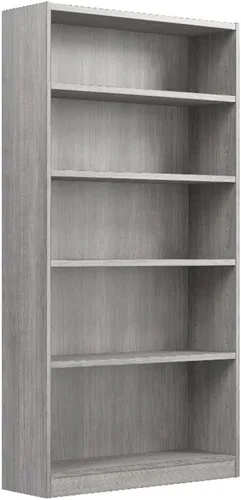 Miniatura 20 de Pemberly Row Librería pequeña de 2 estantes en olmo natural, madera de ingeniería Blanco puro