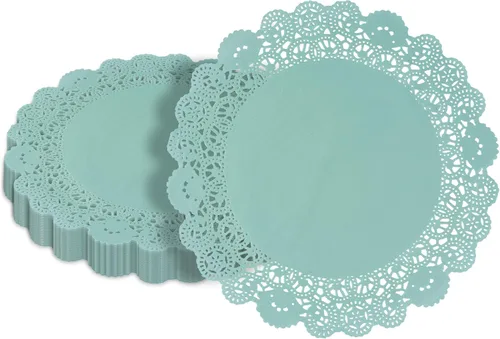 Miniatura 23 de Restaurantware Pastry Tek Blondas de Encaje de 4 x 4 Pulgadas 100 Vajilla Decorativa - Blondas de Mesa Desechables Redondas de Papel Negro
