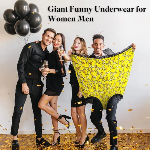 Miniatura 4 de FreeNFond Calzones de Abuela Regalos de Broma Divertidos para Mujeres y Hombres Adultos Fiesta de Boda Novia Ropa Interior Gigante de Broma Gran