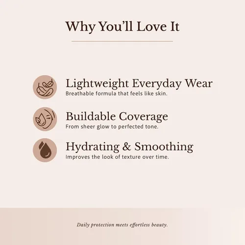 Miniatura 3 de Bellapierre BB Cream SPF 20 - Protector solar mineral y base líquida, hidratante facial ligero con cobertura construible, acabado mate, no tóxico