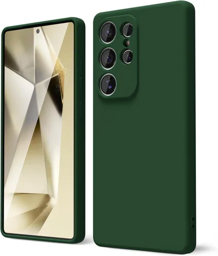 Miniatura 457 de oakxco Funda para teléfono Samsung Galaxy S21 Ultra con agarre de silicona líquida, bonita funda delgada y delgada de goma suave de TPU lisa