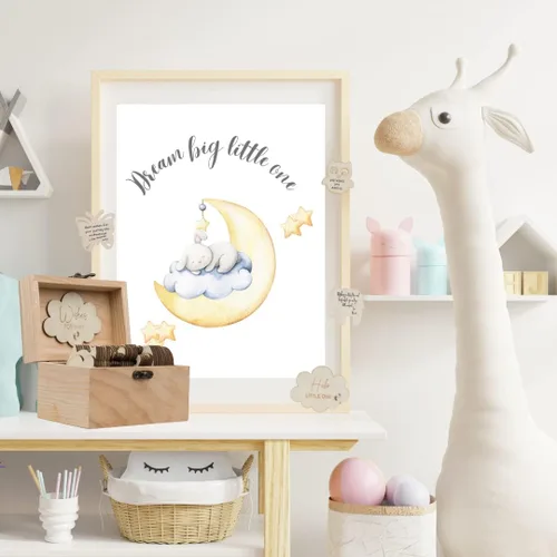 Miniatura 4 de Jecor Libro de visitas para baby shower, letreros de nube, alternativa para libro de visitas de baby shower, 60 formas de animales, incluyendo