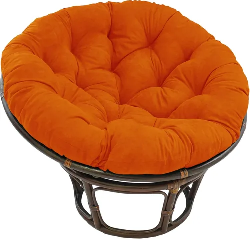 Miniatura 14 de Cojín de microgamuza para sillón papasan, color sólido, de Blazing Needles Vino tinto