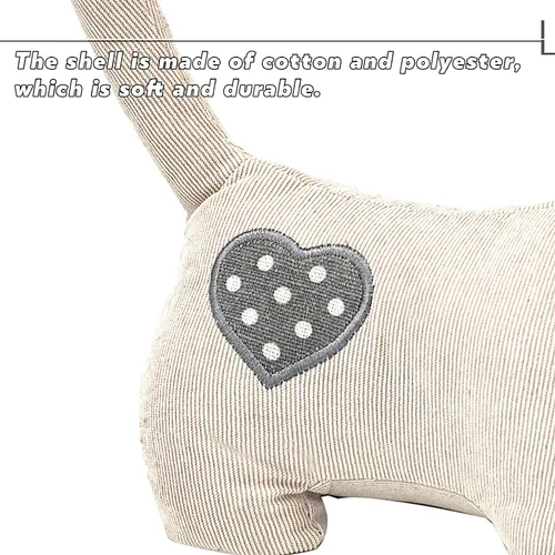 Miniatura 4 de Sanlykate Topes de puerta decorativos de tela, diseño de animales lindos de 1.8LB, topes de puerta resistentes anticolisión para el hogar, gato