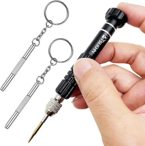 Miniatura 8 de PTSLKHN S2 - Destornillador pequeño multifuncional 5 en 1, kit de destornilladores magnéticos de acero para lentes, gafas de sol, electrónica