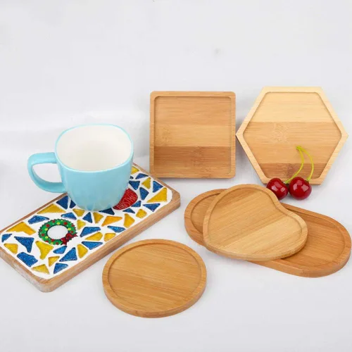 twelves Base de posavasos de bambú para manualidades, suministros de mosaico de bricolaje para adultos, niños, regalo de cumpleaños de inauguración