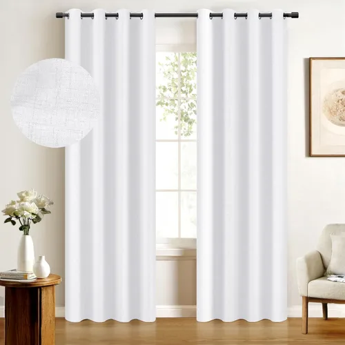 Miniatura 20 de Cortinas 100% Blackout Shield para puerta corrediza, cortinas extra anchas de 108 pulgadas de largo, cortinas con ojales para puerta de patio, 50