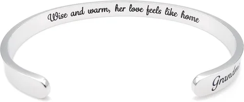 Miniatura 61 de Dczosily Pulseras inspiradoras para mujer, de acero inoxidable, pulseras motivacionales, regalos personalizados para mejores amigas