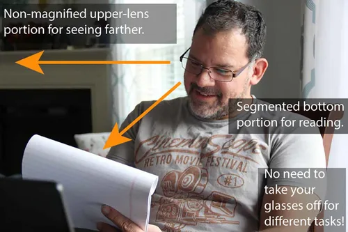 Miniatura 2 de Gafas de lectura bifocales para hombre con lentes bifocales