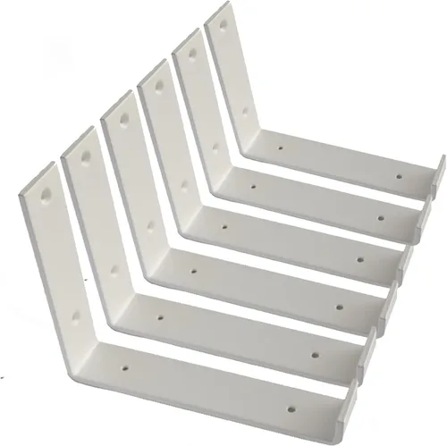 Miniatura 8 de Soportes de estante Paquete de 6 soportes flotantes resistentes de 6.0 pulgadas de largo x 4.0 pulgadas de alto x 1.5 pulgadas de ancho