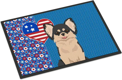 Miniatura 60 de Caroline's Treasures WDK5119JMAT Airedale Terrier USA - Tapete para interiores o exteriores, 24 x 36 pulgadas, tapete para puerta delantera