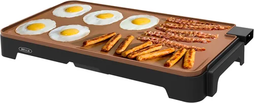 Miniatura 9 de bella Plancha eléctrica de 12 x 22 pulgadas con bandeja de calentamiento, revestimiento antiadherente de cerámica EverGood™ y sonda de temperatura