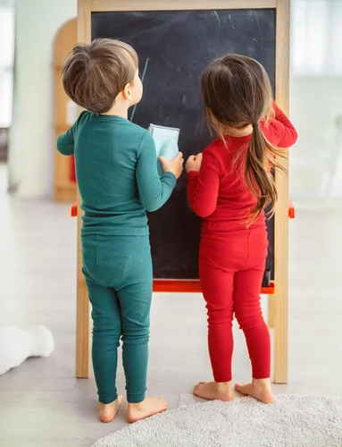 Miniatura 40 de AVAUMA - Pijama para niños y niñas de algodón básico para uso diario