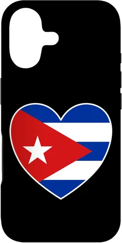 Miniatura 32 de iPhone 13 Pro Max I Heart Cuba - Divertida funda con bandera cubana
