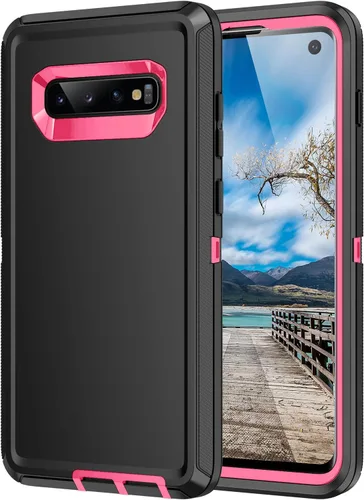 Miniatura 15 de Funda para Galaxy S10, [sin protector de pantalla] resistente a prueba de golpes, polvo y caídas, 3 capas de protección completa del cuerpo, funda