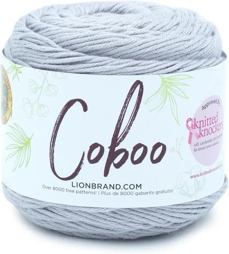 Miniatura 49 de Lion Brand Yarn Coboo, hilo suave para tejer, hacer ganchillo y manualidades, Vanilla Blossom, paquete de 3 Flor de vainilla