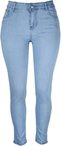 Miniatura 2 de Pantalones de mezclilla ajustados de cintura alta de corte grande, pantalones de mezclilla ajustados para mujer, pantalones de mezclilla