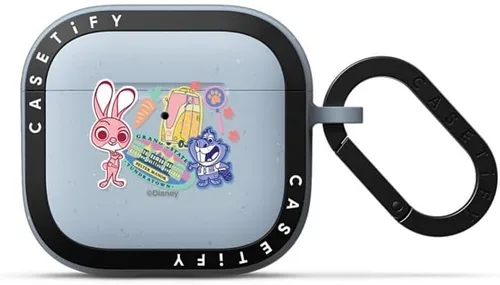 Miniatura 24 de CASETiFY AirPods Pro (1ª/2ª Gen) Estuche Bounce con Anillo [Colaboración Frozen] - Copo de Nieve de Anna - Taupe Mate