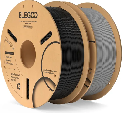 Miniatura 28 de ELEGOO Filamento PLA 1.75mm Azul Oscuro & Rojo 2KG, Filamento para Impresora 3D con Precisión Dimensional +/- 0.02mm, Paquete de 2 Carretes de 1kg