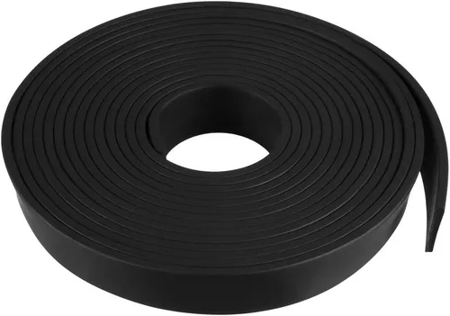 Miniatura 34 de uxcell Tira de sello de goma rectangular maciza, 0.197 in de ancho, 0.118 in de grosor, 3.3 ft de largo, color negro