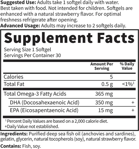 Miniatura 4 de Garden of Life Aceite de Pescado Ultra Puro con ácidos grasos omega 3, EPA y DHA, Oceans 3 Oceans Mom, Suplemento dietario con antioxidantes, 30
