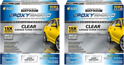 Miniatura 15 de Rust-Oleum 327081 EPOXYSHIELD - Kit de revestimiento de suelo de garaje, 1 coche, gris oscuro brillante