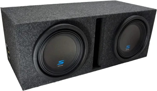 American Sound Connection Alpine Bundle compatible con Universal Car S-W10D2 Type S Dual 10" Custom Loaded Sub Box Enclosure Sin amplificador