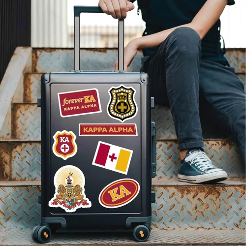 Miniatura 5 de Hojas de calcomanías Fraternity Kappa Alpha – Calcomanías de vinilo diseñadas a medida de la marca Fraternity con diseños oficiales, adhesivo