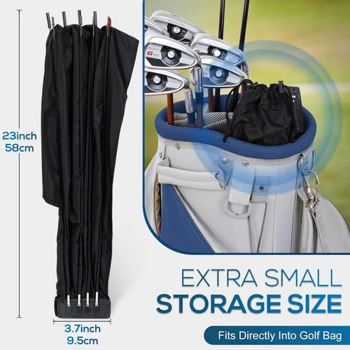 Miniatura 5 de Funda para bolsa de golf, protector para palos de golf, cubiertas impermeables para lluvia y polvo, fácil acceso para bolsa de golf, cubierta