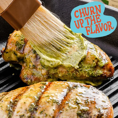 Miniatura 4 de Churn Mantequilla de Cacio & Pepe, mantequilla saborizada batida con mantequilla orgánica alimentada con hierba (5.5 onzas, paquete de 2) – Sin OMG