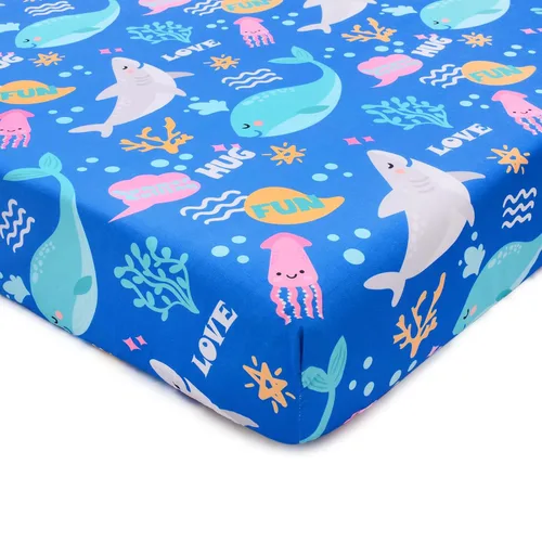Miniatura 8 de Cloele Sábana Ajustable de Navidad para Cuna Biscuit para Niños y Niñas - Paquete de 1 Sábana de Guardería Santa Baby Sábana de Cama Acogedora