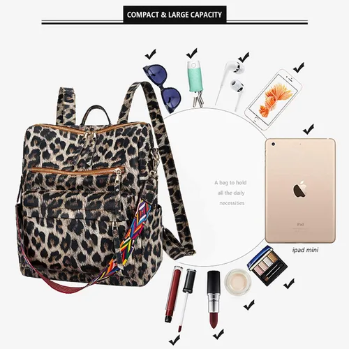 Miniatura 6 de Mochila para mujer, bolsa convertible de moda, diseño de moda, bolsa de hombro casual, 1, Desgaste