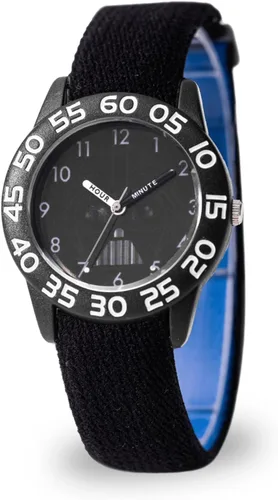 STAR WARS Reloj de pulsera de nailon analógico de cuarzo para niños