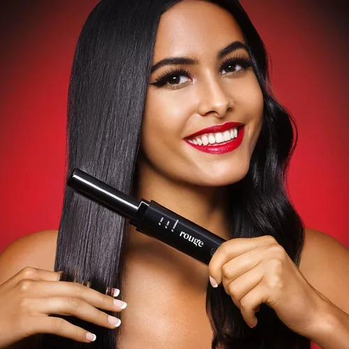Miniatura 6 de KISS Plancha plana inalámbrica Rouge Plancha de pelo portátil, placas de cerámica de turmalina, 350°F - 420°F, batería de iones de litio recargable