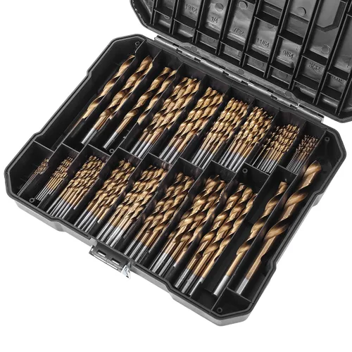 Miniatura 8 de Juego de 13 brocas hexagonales con revestimiento de titanio, juego de brocas helicoidales HSS, brocas de impacto para madera, acero, metal
