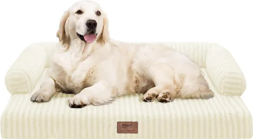 Miniatura 37 de Cama ortopédica impermeable para perros pequeños, cama para perros de tamaño mediano, cómoda cama para mascotas y gatos con lados, funda extraíble
