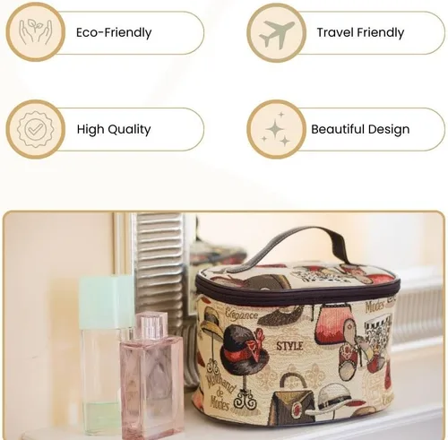 Miniatura 5 de Signare Neceser para Mujeres/Estuche de Tocador/Estuche de Maquillaje, Disponible en 14 Diseños