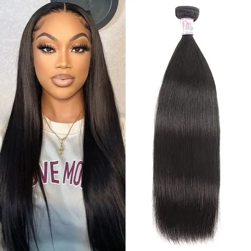 Miniatura 28 de Beauty Forever Yaki - Extensiones de cabello humano virgen mongol sin procesar, grado 12A, 3 paquetes de cabello humano virgen mongol sin procesar